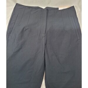 On 34th Women's Cotton/Spandex Stretch Capri Dress Pants - Black - Small